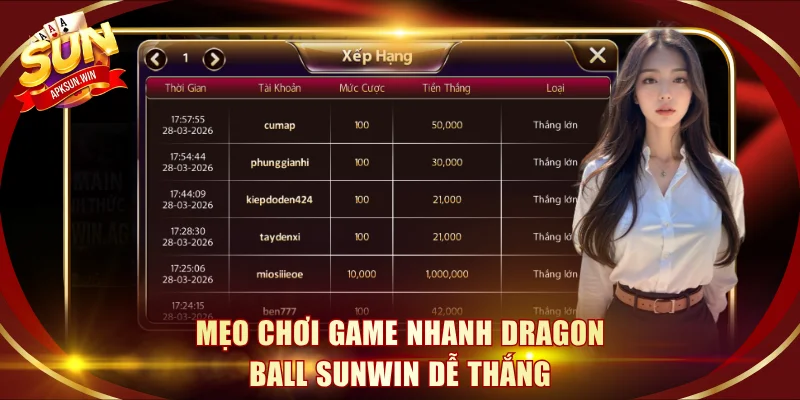 Mẹo chơi game nhanh Dragon Ball Sunwin dễ thắng