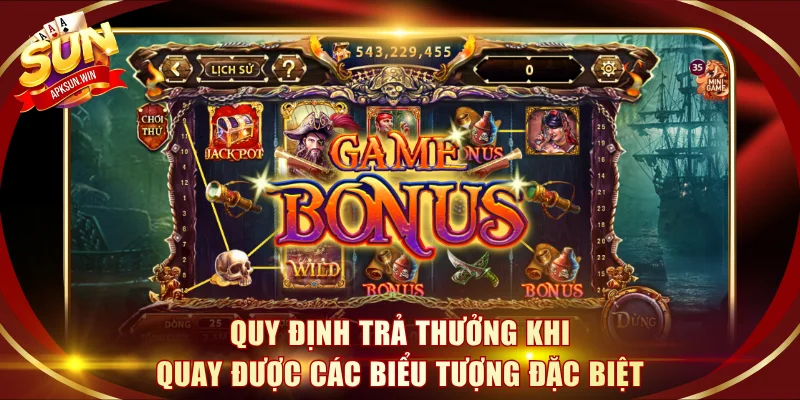 Quy định trả thưởng khi quay được các biểu tượng đặc biệt
