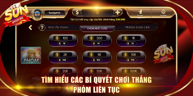 Tìm hiểu các bí quyết chơi thắng Phỏm liên tục