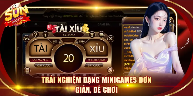 Trải nghiệm dạng minigames đơn giản, dễ chơi